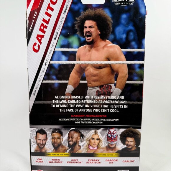 Mattel WWE Elite Collection Series #113 Carlito Action Figure – 6" Collectible w - Picture 3 of 3